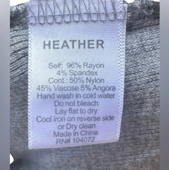 Heather Waterfall Ribbed Open Front Cardigan Size Medium - Picture 5 of 6